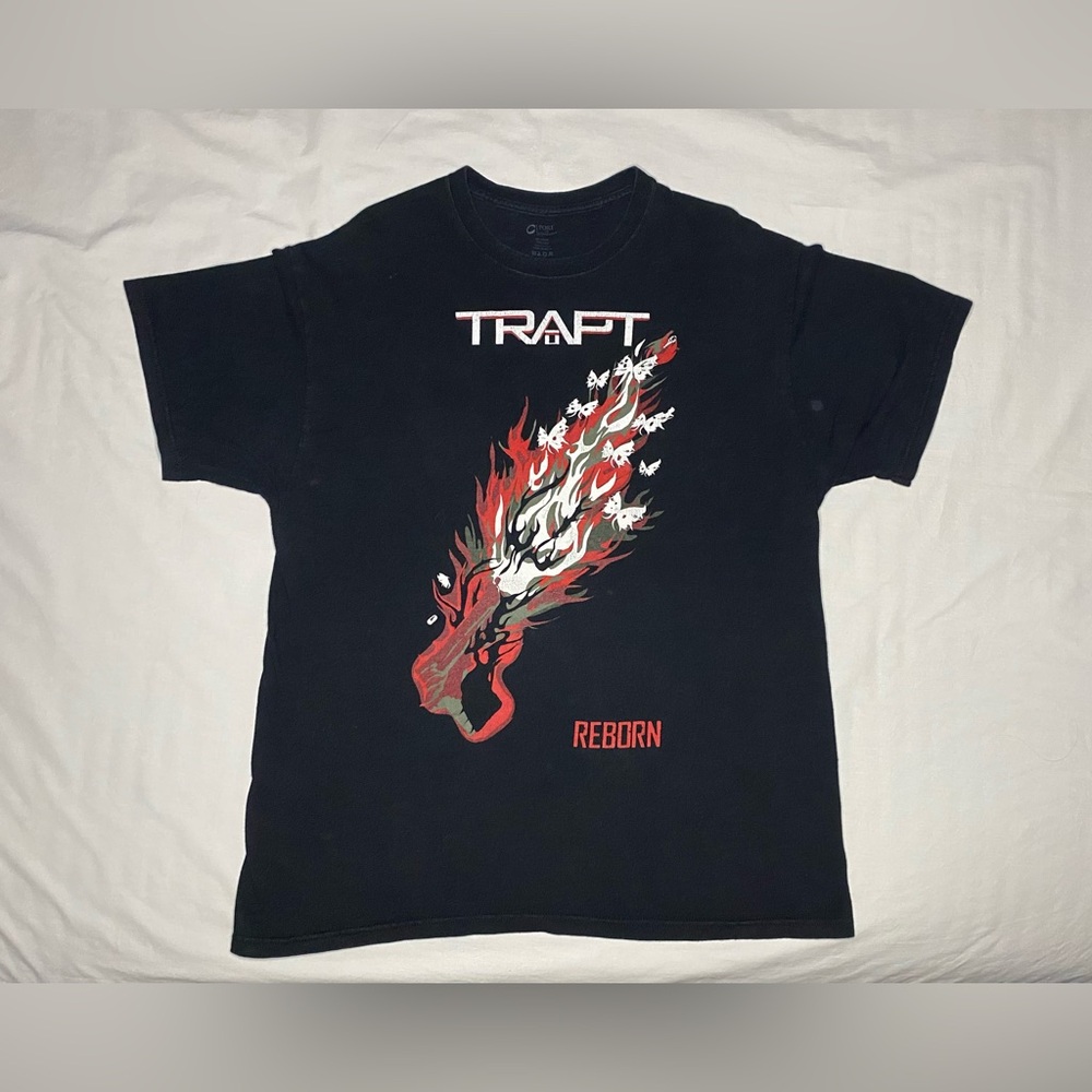 Vintage RARE Trapt Reborn 00’s Rock Band Tour Shirt Size XL
